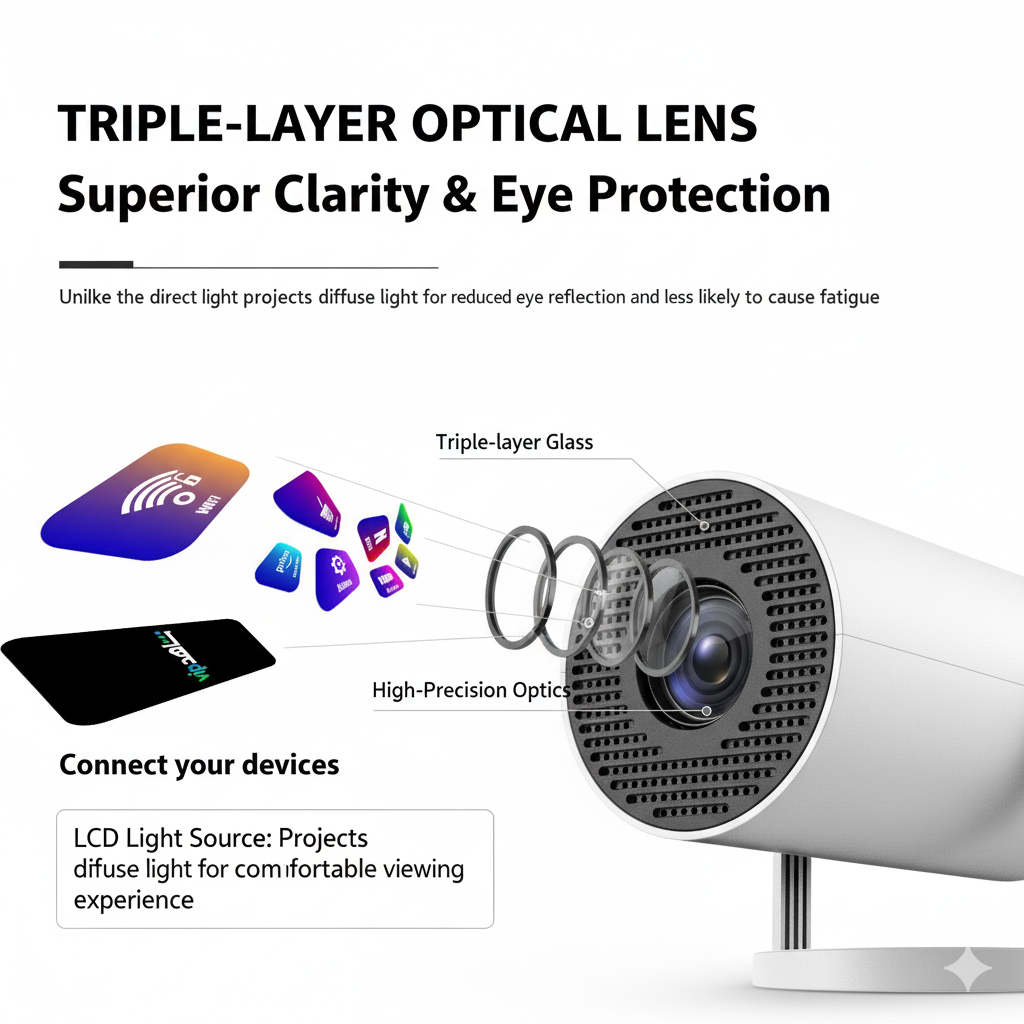 Lumiview X9 – Smart Home Cinema Projector