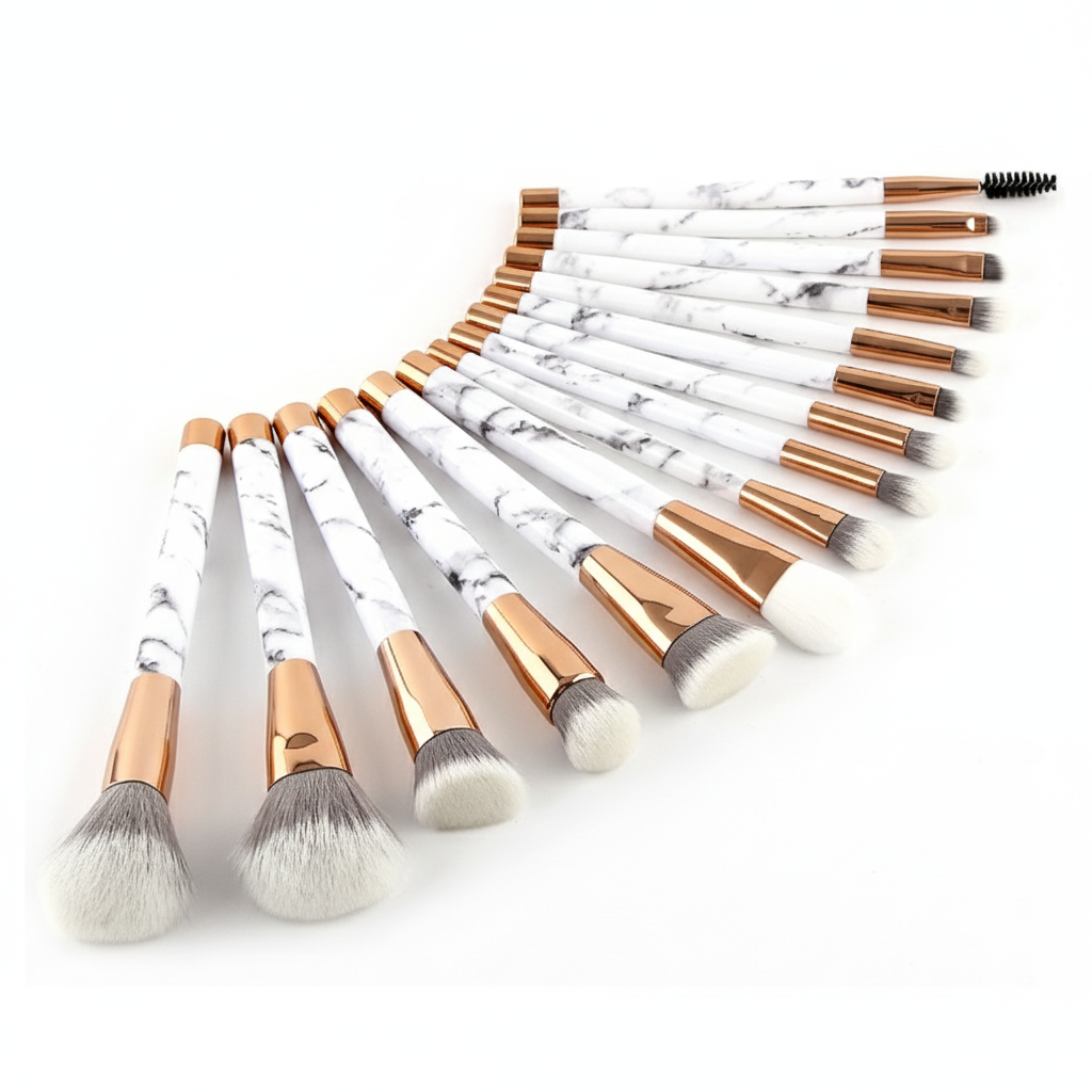 Marbella Luxe – 11-Piece Marble Makeup Brush Set