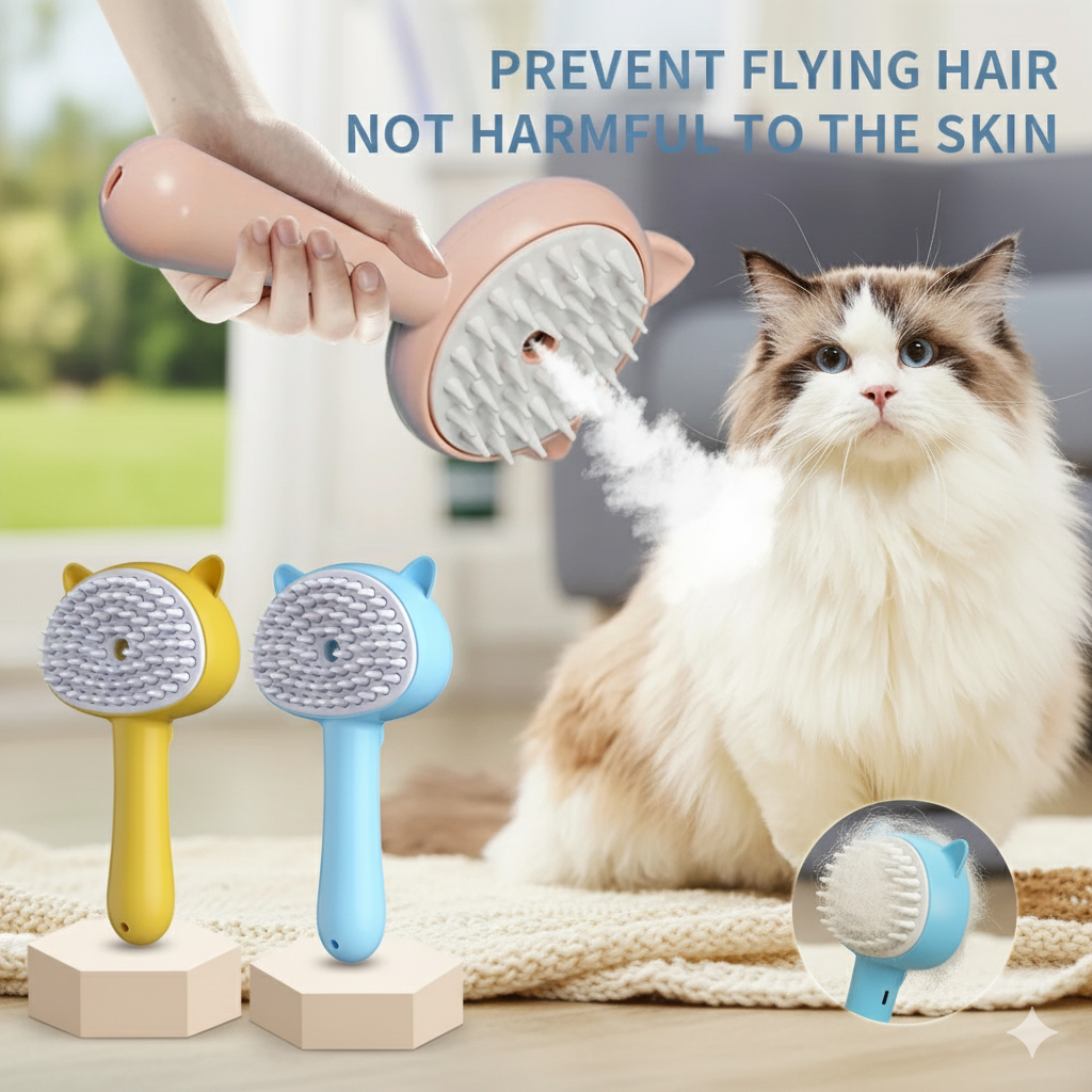 PurrMist Pro – Cat & Dog Smart Brush