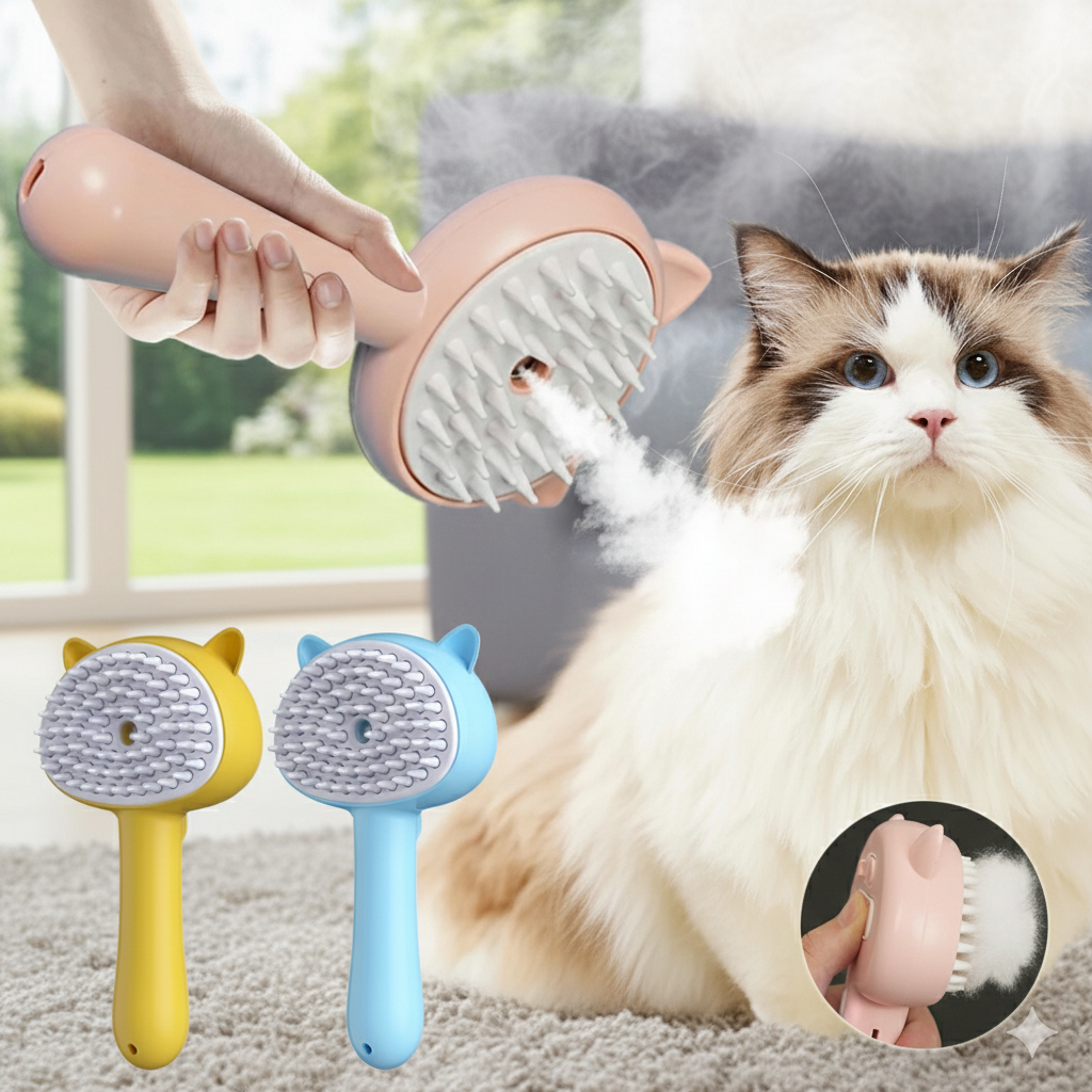 PurrMist Pro – Cat & Dog Smart Brush