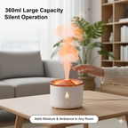 FlameAura – Volcanic Mist Diffuser Lamp