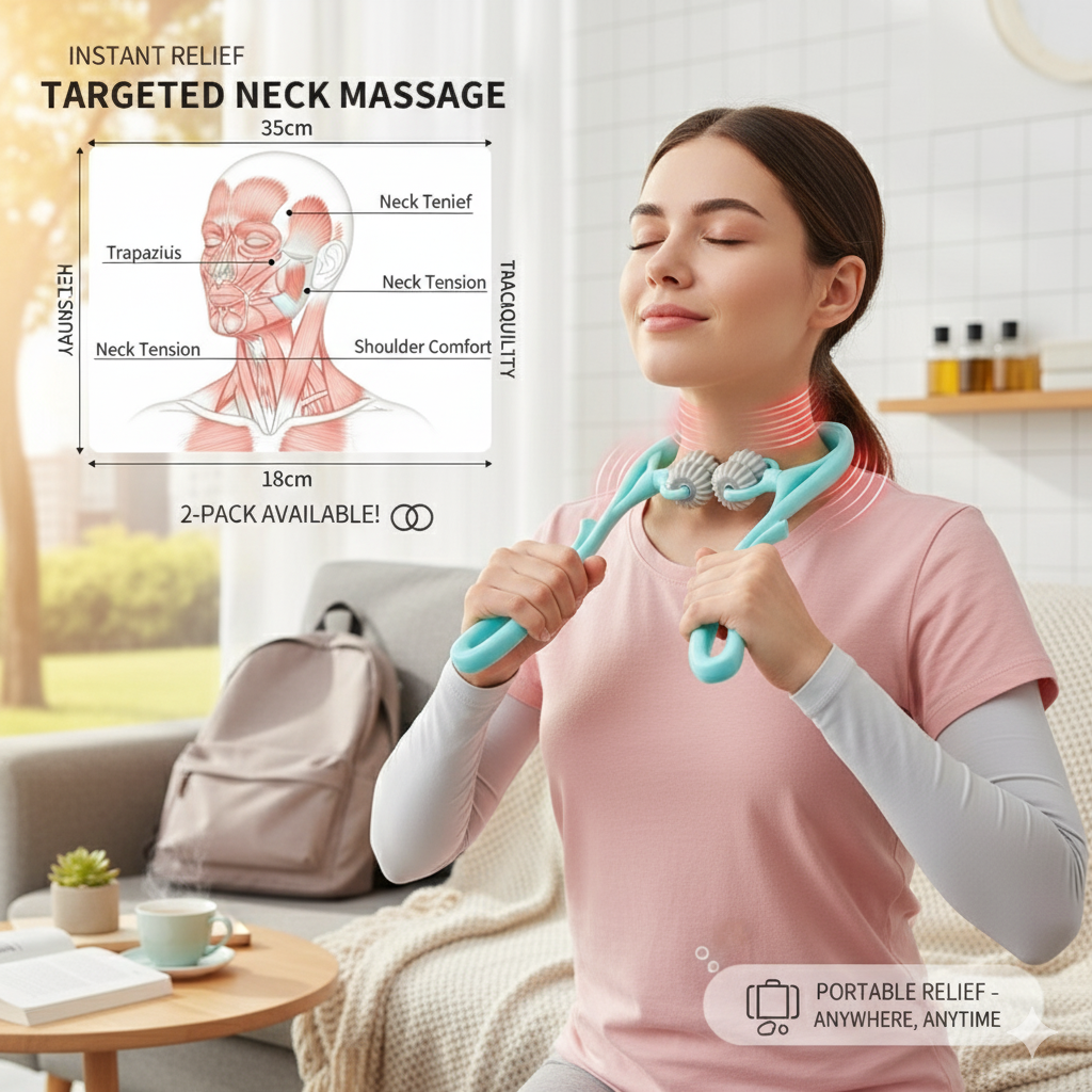 FlexRoll 6D – Manual Neck & Body Massager